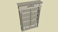 Bookcase Painted French Provincial Style