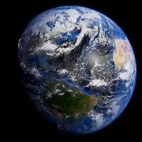 Realistic Earth (w/ Text - 0ptional)