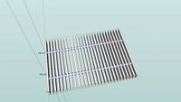 Alternate design for removable SBB Slatted Rack connected with dowel rod
