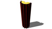 Curved Slat Absorber Round