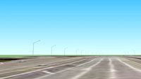 Street lights on I-294 Tri State Tollway