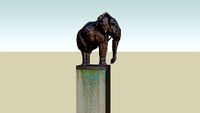 Bronzen beeldje in Leiden