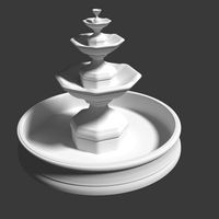 High poly Fountain