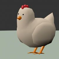 Hardcore Chicken 3D [model + animation]
