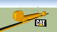 CATERPILLAR Longwall Coal Mining Shearing Machine with track