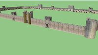 Aigues-Mortes a walled crusader city in the south of France