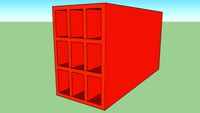 Ladrillo hueco 12x18x33 9 tubos
