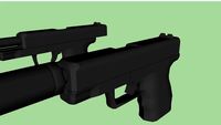 Glock + muffler + Dummy