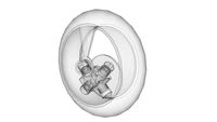 Experimental Wheel Mounted 4 Cylinder Rotary Engine