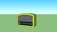 enfeite, radio antigo, old radio
