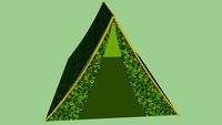small camoflage tent