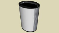 Forms+Surfaces Orbit Receptacle, single-stream, Stainless Steel, Seagrass Eco-Etch