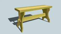 Medieval Breakdown Camp Bench, Mk. II