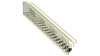 Deck stair open riser