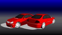 Modfied Mercedes CLK 500
