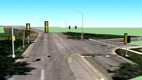 Scott Street and Higgins Road Mast Arm Traffic Signals