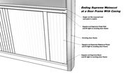 Supreme Wainscot Special Condition - Ending @ Door Casing