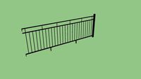 900mm high Zaun Bushberry Railings Perimeter Fencing