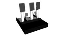 F1 style sim racing pedals