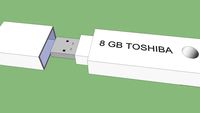8GB Toshiba USB Drive With Cap