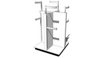 Marlite Slatwall - Floor Display, Four-Way T-Stand