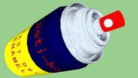 Enamel spray paint