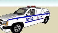 NYPD Traffic Enforcement Intersection Blocker Chevy Suburban