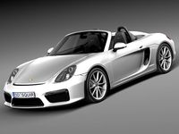 Porsche Boxster Spyder 2016 3D Model
