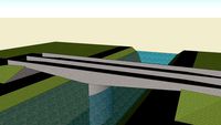 Bridge with pillar