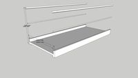walk-on platform SK 1250x3000mm h1100_1200mm SK