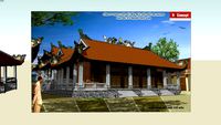 Chua mien bac Vietnam (Vietnamese Northern Pagoda) - 3 House in One