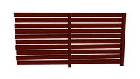 Modern slat fence