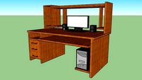 компьютерный стол + компьютер.skp