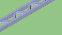 Warren bridge girder for model railways. Beginners print