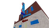 Mid-century modern signage - Pete's Satire Lounge by TomL