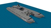Catamaran aircraft carrier
