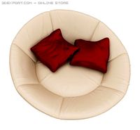 Round Sofa detailed 3D Model