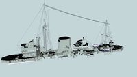 British light cruiser HMS Ajax(1939) by leonmetalowiec part 2