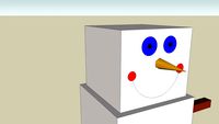 cube snow man