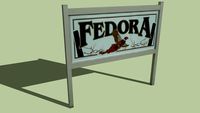 Sign of Fedora, South Dakota