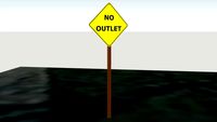 No Outlet Sign