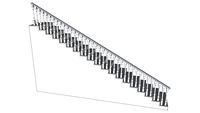 Stairs 6' rise by 11' run