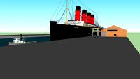 RMS LUSITANIA AT PORT 14 SEMPTEMBER 1915