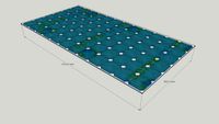 Panneau SOLAIRE 125*125 mm - 72 Cellules - transparent - sans cadre aluminium