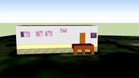 White and Yellow mobile home