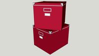 IKEA KASSETT 33x38 Box with lid dark pink