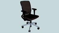 Ahrend 230 Desk chair, extra high back, aluminium starfeet