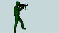 Man shooting M60E4