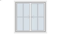 Tuscany Series V400 Double Horizontal Sliding Window