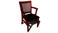 Courtroom Arm Chair Upholstered